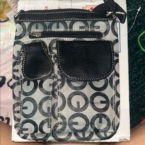 Chic Black and Gray Crossbody Bag